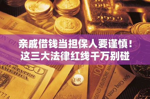 济南亲戚借钱当担保人要谨慎！这三大法律红线千万别碰