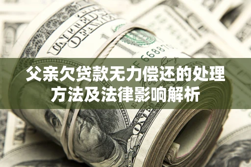 济南父亲欠贷款无力偿还的处理方法及法律影响解析